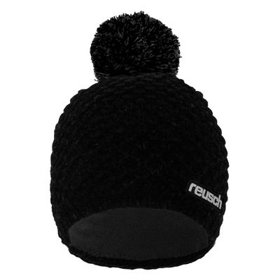 Beanie REUSCH "Reusch Mütze Elias Beanie für Sport & Freizeit", Damen, schwarz (schwarz, schwarz), 100% Polyacryl, unifarben, Mützen Beanie, mit wärmendem Futter