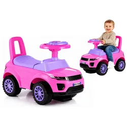 Rutschauto 613W Rosa Fahrzeug für Kinder Sound- und Lichteffekten Baby