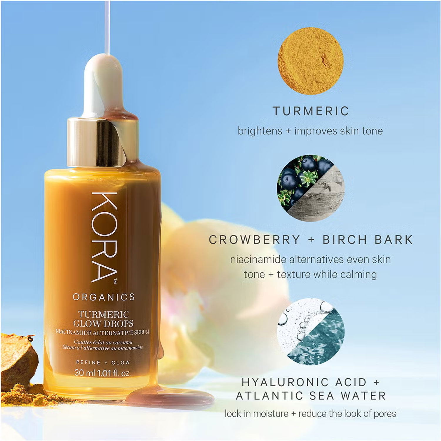 KORA ORGANICS Turmeric Glow Drops 30ml