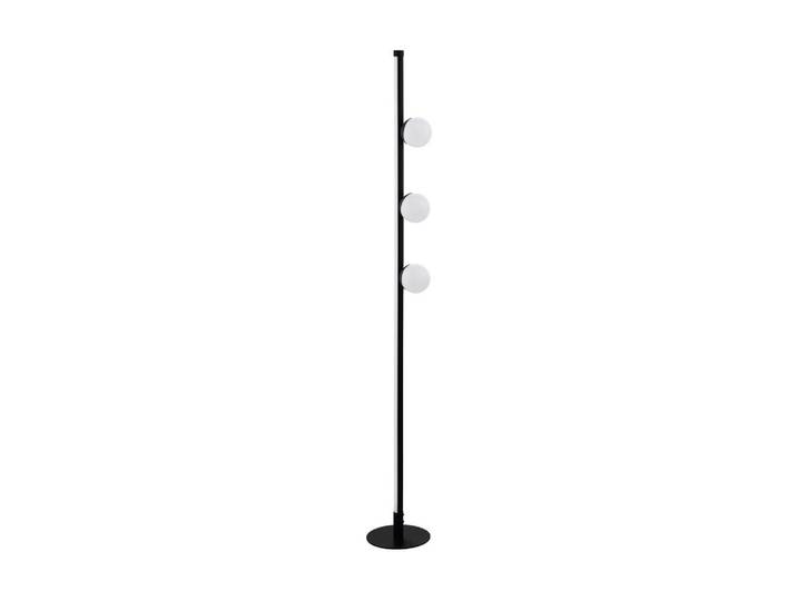 LED-Stehlampe Phianeros Schwarz/Weiß Länglich