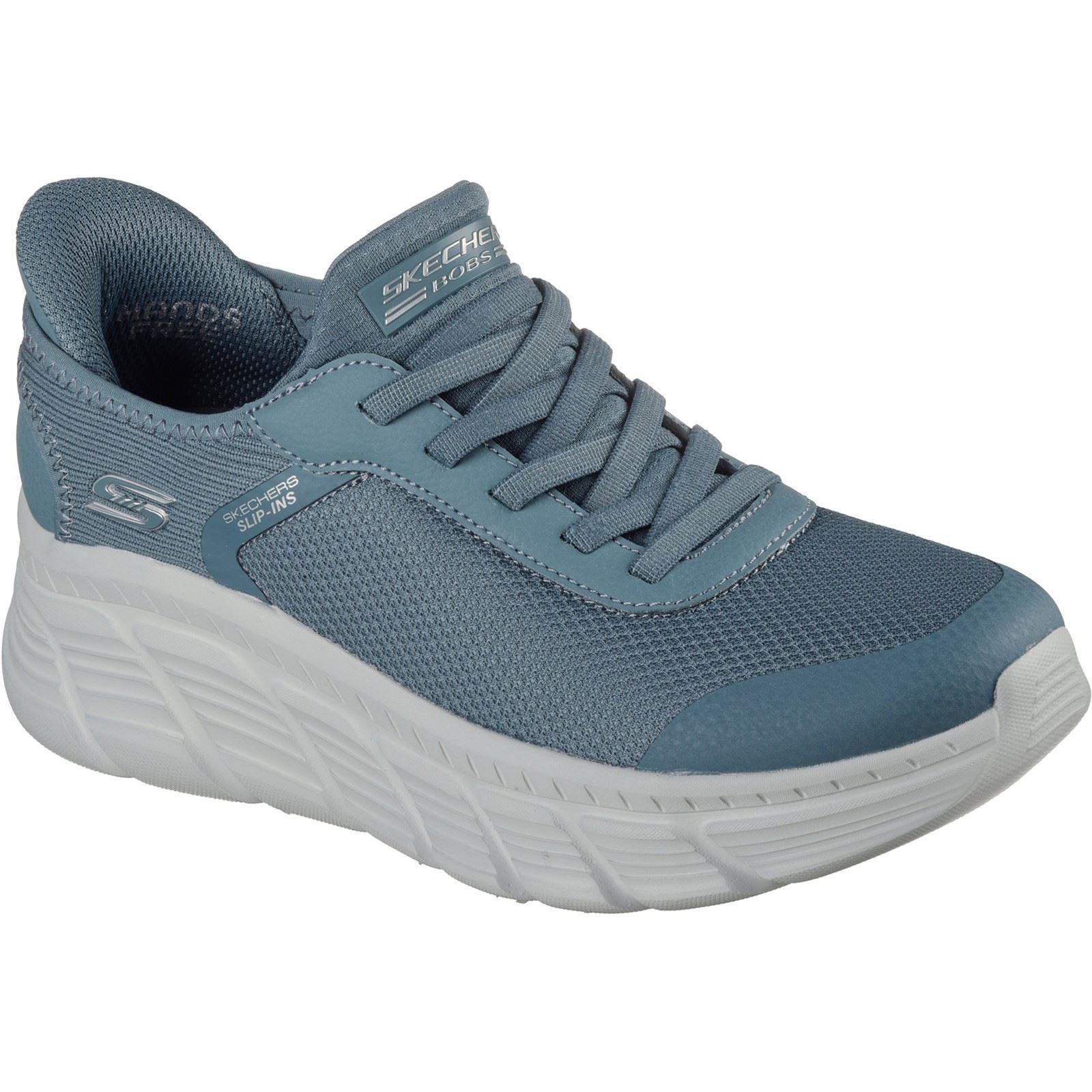 Skechers BOBS Flex Hi Linear Force Textiel Vrouwen Slate Trainers