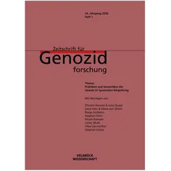Zeitschrift für Genozidforschung, 24. Jahrgang 2026, Heft 1, Fachbücher von Julia Quast, Christin Hansen