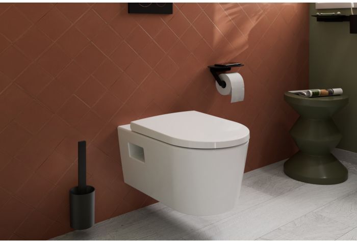 Hansgrohe EluPura S Original Wand-WC 60207450 mit WC-Sitz, weiß