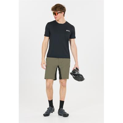 Radhose ENDURANCE "Benal", Herren, Gr. M, US-Größen, olivgrün, 92% Polyester, 8% Elasthan, unifarben, kurz, Hosen, im praktischen 2-in-1-Design