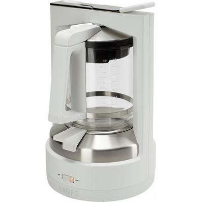 KRUPS Filterkaffeemaschine "KM4682 T 8.2", weiß (weiß, edelstahl), 1 l, 12, Kaffeemaschinen, mit Druckbrühsystem