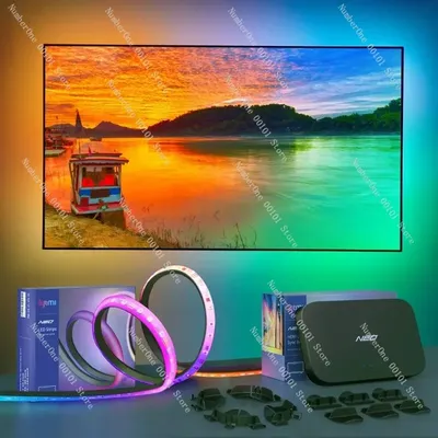 Lytmi Neo Umgebungslicht LED-Synchronisierungsbox TV-Hintergrundbeleuchtungsstreifen Immersion Smart Lighting HD-MI 2.0 Synchronisierungsbox mit TV-Hintergrundbeleuchtung