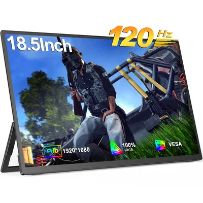 UPERFECT Core Game E4 120Hz Gaming-Monitor, 18,5-Zoll-IPS-Bildschirm mit HDMI, USB, HDR für PC, Steam Deck, PS5, XBOX, Switch, erweitertes Display