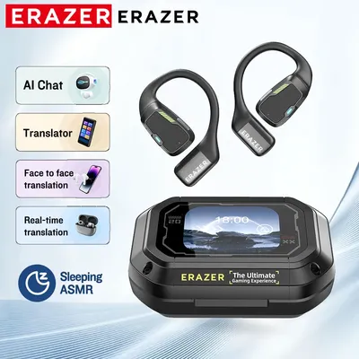 [AI Translator Earbuds]Erazer XP6 Drahtlose Kopfhörer Gaming Headset Equalizer APP Bluetooth Kopfhörer Wasserdicht Leistungsstarker Sound