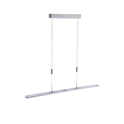 PAUL NEUHAUS Pendelleuchte "NIKA", grau (aluminiumfarben), 1, H: 166cm, 1 Stk., Leuchten, LED, CCT - tunable white, dimmbar über Sensordimmer, Schalter, Pendelleuchte