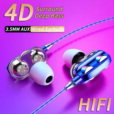 3,5mm Wired Kopfhörer Noise Cancelling In-Ear Sport Kopfhörer Bass Stereo Gaming Headset HiFi Musik Ohrhörer Mit Mikrofon für Xiaomi