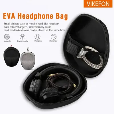 Kopfhörer Fall EVA Hard Shell Headset Schutz Box Reise Kopfhörer Tragetasche für Xiaomi Audio-Technica Drahtlose Lagerung Tasche