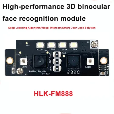 HLK-FM888/AI-10 Hi-Link-Gesichtserkennungsmodul, 3D-Fernglaskamera, Live-Erkennung, visuelle Gegensprechanlage, Smart Lock, USB, Audio und Video