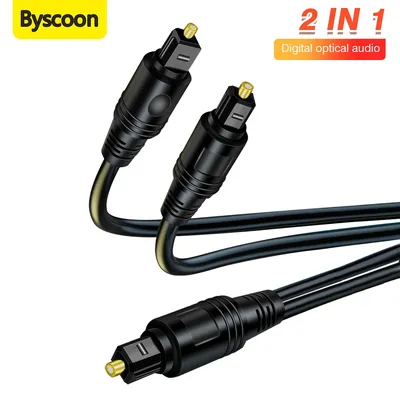 1 bis 2 Toslink digitales optisches Audiokabel, vergoldetes Koaxialkabel für Verstärker, Blu-Ray-Player, Xbox, Ps4, Soundbar