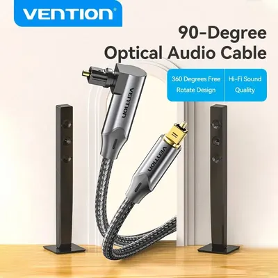 Vention Digitales optisches Audiokabel Toslink SPDIF Koaxialkabel 1 m 2 m für Verstärker Blu-ray Xbox 360 PS4 Soundbar-Glasfaserkabel