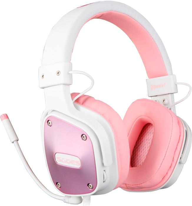 SADES Gaming-Headset "Dpower SA-722", pink, Kopfhörer, Kompatibel mit PS4, PS5, Xbox One, Xbox Series X/S und Nintendo Switch