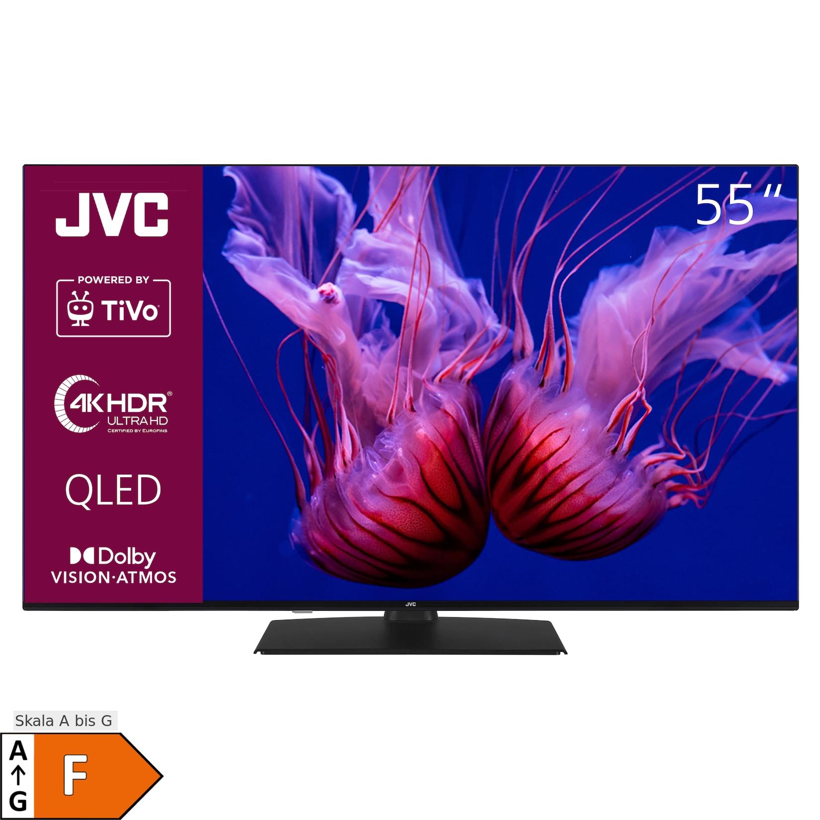 JVC LT-55VUQ3455 QLED Fernseher 55 Zoll Smart TV 4K UHD HDR Dolby Vision Atmos 6 Monate HD+ (2026)