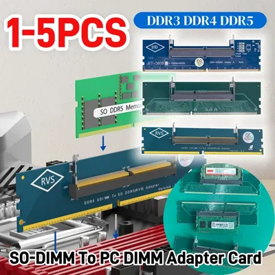 Laptop-zu-Desktop SO-DIMM-zu-PC-DIMM-Karte DDR3 DDR4 DDR5 Speicher RAM Adapter Gaming Laptop RAM Anschlusskarte Speicherstick