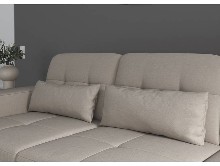 Sofakissen SIT & MORE Baviene , grau (elefant), B:65cm H:25cm T:11cm, Polsterauflagen, Sofa-Zubehör Deko-Kissen Sofakissen, Set, bestehend aus 2 Nierenkissen