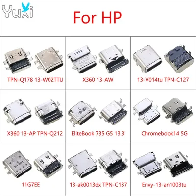 YuXi 1 stück DC Jack USB C Lade Port Dock Für HP SPECTRE X360 13-aw Elitebook 735 Chromebook14 Laptop Typ-C Anschluss Buchse