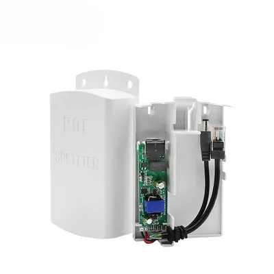 1 Stück POE-Splitter 48V zu 12V 2A für Außen-IP-Kameras und WLAN-AccessPoints, Stromversorgungsmodul nach Nationalstandard