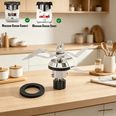 5T Mixer-Mixmesser Ersatzklinge für Silvercrest Monsieur Cuisine Connect SKMC SKMS Smart Kitchen Zubehör