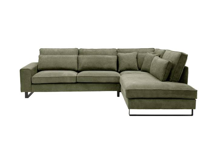 Tchibo - Ecksofa rechts mit Sofa 2 - 314x246x94cm - schwarz - Polyester / Nylon / Holz