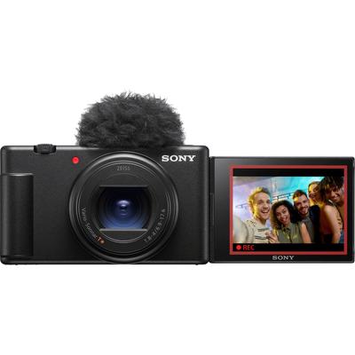 SONY Systemkamera "Vlog-Kamera ZV-1 II 4K Ultra HD Video", schwarz, B:10,55cm H:6cm T:4,35cm, Fotokameras