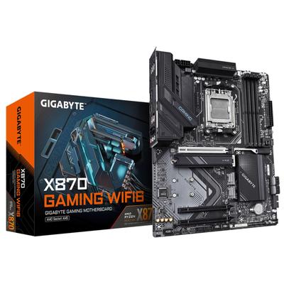 GIGABYTE Mainboard "X870 GAMING WIFI6 Mainboard - Unterstützt AMD Ryzen 9000 CPUs, 8+2+2 P", schwarz (ohne farbbezeichnung), B:8,1cm H:27,1cm T:33,5cm, Mainboards