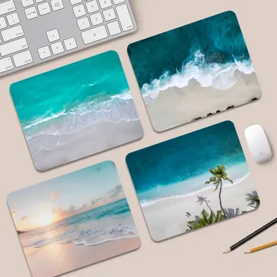 Wellen Strand Anti-Rutsch Verdickte Maus Pad Gaming Tastatur Tisch Matte Büro Liefert Zimmer Dekor Schreibtisch Matten