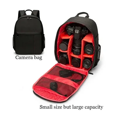Multifunktionaler Fotokamera-Rucksack – Tasche für digitale Spiegelreflexkameras und Objektive. Tasche für Reisefotografie im Freien