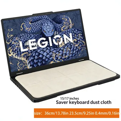 Mikrofaser-Tastatur-Staubtuch, kompatibel mit Lenovo Legion Gaming Laptop, ultradünne Anti-Staub-Schutzhülle