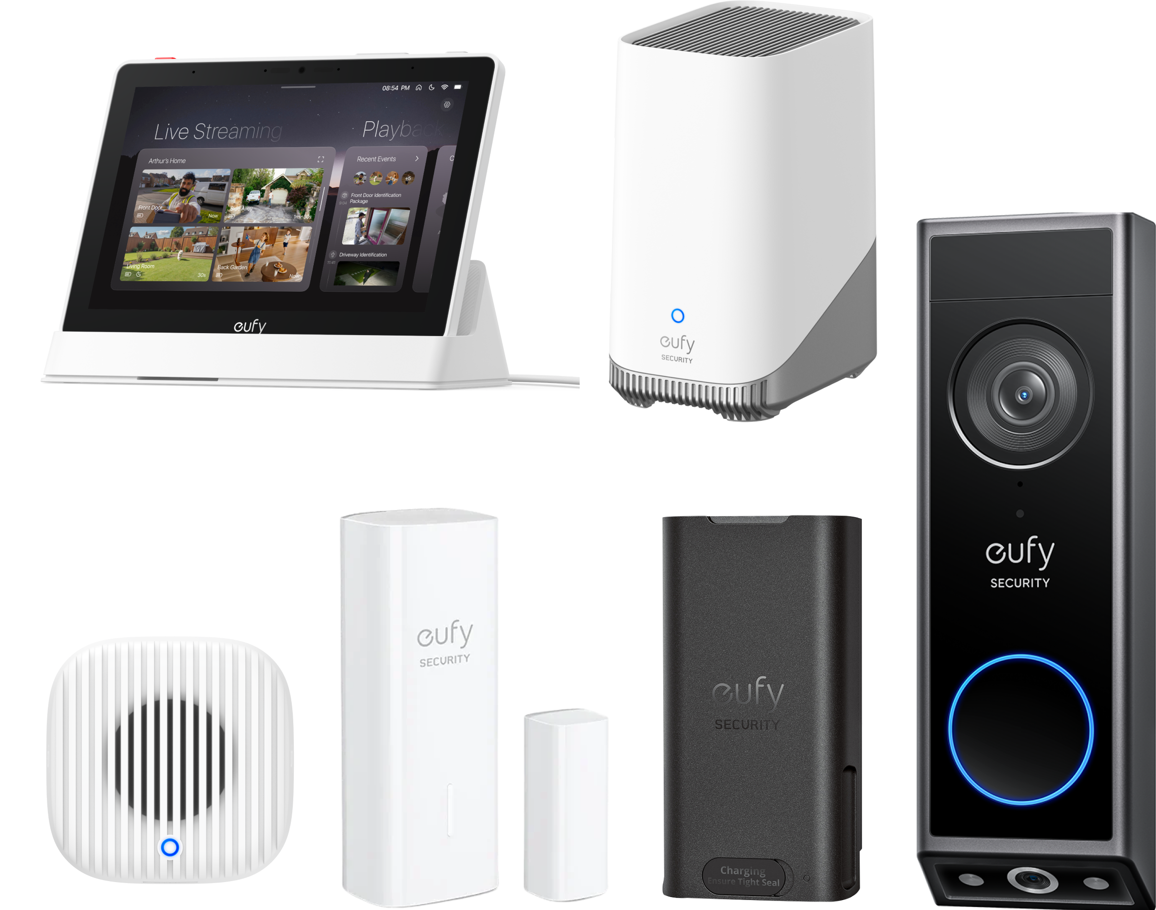eufy Türklingel mit Kamera E340 Premium-Set Schwarz