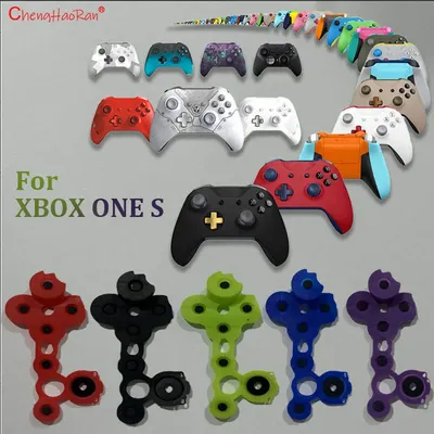 2 STÜCK/SET Farbige leitfähige Gummitasten für XBox One S Controller D-Pad Hochwertiges Gaming-Controller-Zubehör