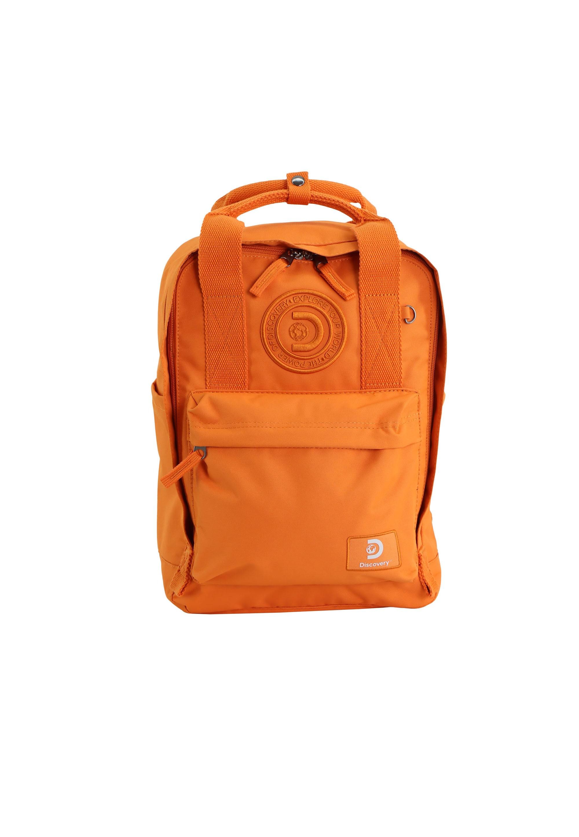 Wanderrucksack DISCOVERY "Cave", Gr. B/H/T: 27cm, orange, Kunstfaser, Rucksäcke, aus RPET Polyester