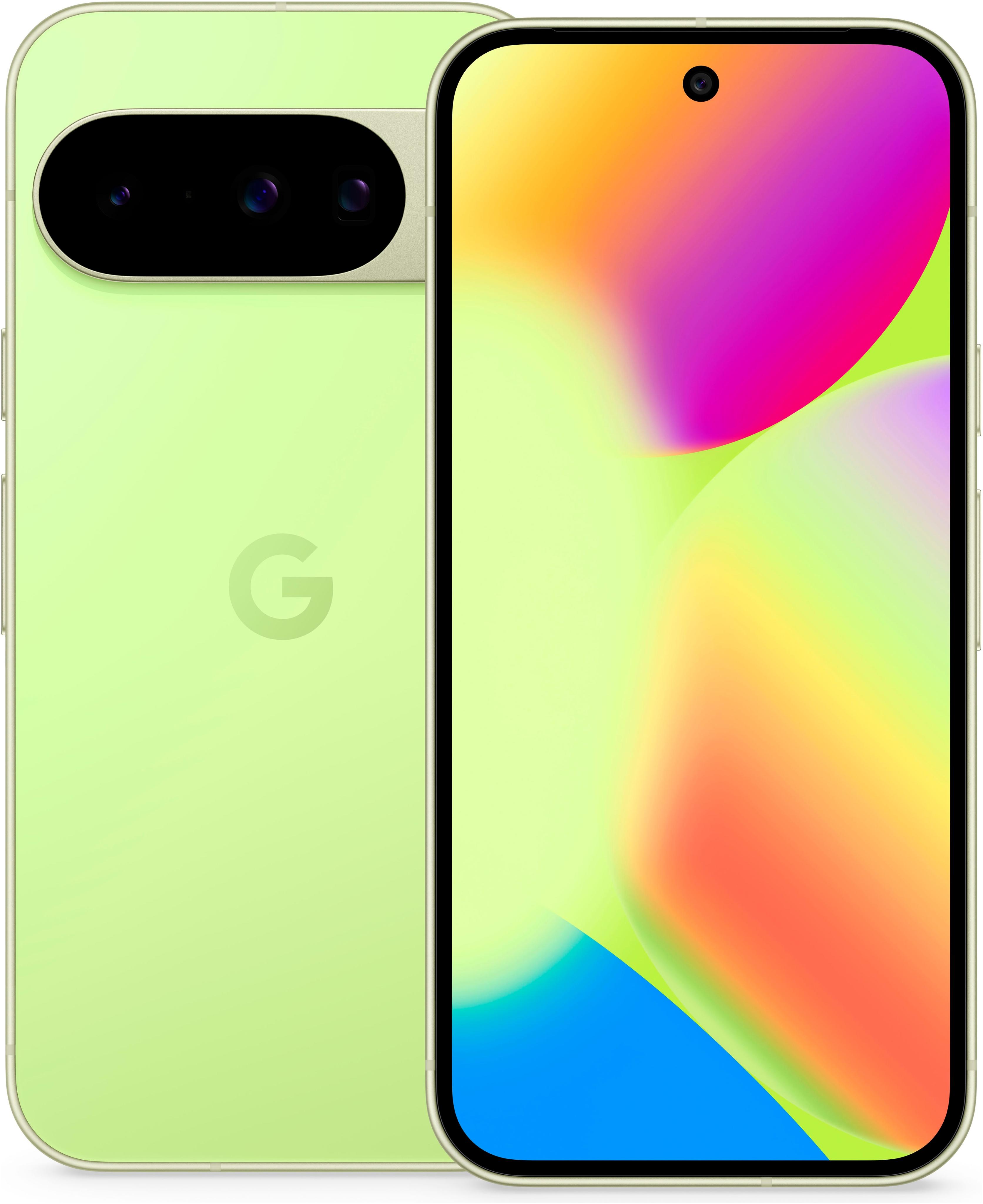 GOOGLE Smartphone "Pixel 10", Energieeffizienz: B (A-G), grün (lemongrass), 128 GB, Mobiltelefone