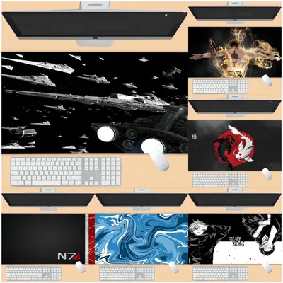 Animation gedruckt Mouse pad Soft Mats xxl Gaming Mauspad für Gamer Computer Zubehör Gummi Schreibtisch matte rutsch feste Tastatur Pads