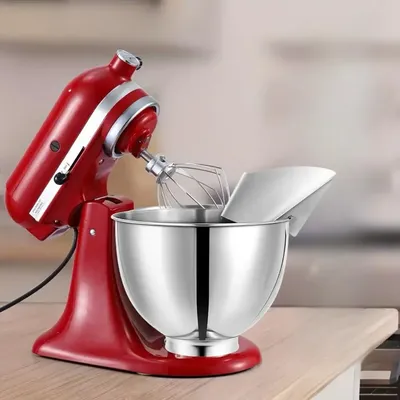 Spritzschutz und Ausgießschacht-Aufsatz für KitchenAid-Mixer – passend für Edelstahlschüsseln, Ausgießschacht für Standmixer