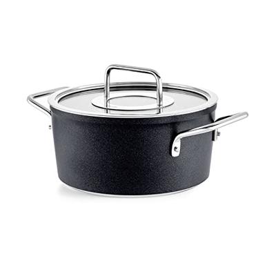 Kochtopf FISSLER "Adamant", schwarz, B:21,5cm H:14,5cm L:30cm Ø:20cm, Töpfe, Kochtopf, Made in Germany