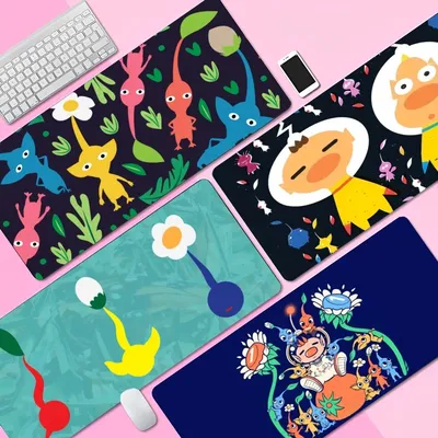 Pikmin 90x40cm große Tastatur matte Tisch matte Studenten Gamer Desktop Mouse pad Gaming Mauspad für PC Maus Teppich