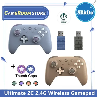 8BitDo Ultimate 2C 2,4G Wireless Gamepad Gaming Controller für Windows, Android, Hall Effect Windows 10 Gamepad