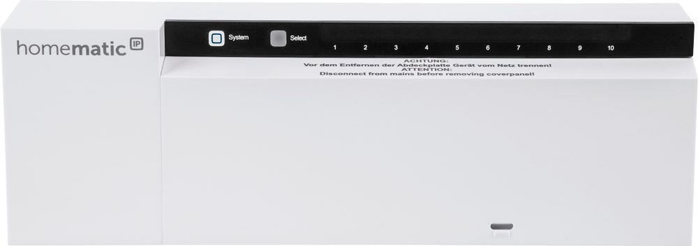 HOMEMATIC IP Heizkörperthermostat "Fußbodenheizungsaktor - 10-fach, 230V (142981A0)", weiß, B:22,5cm T:5,2cm, Heizkörperthermostate