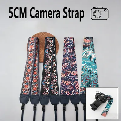 Tragbarer Kameragurt, verstellbarer Kameragurt aus Baumwolle und Leder, Schultergurt für Sony/Nikon, Kameragurt für DSLR, digitale Spiegelreflexkameras
