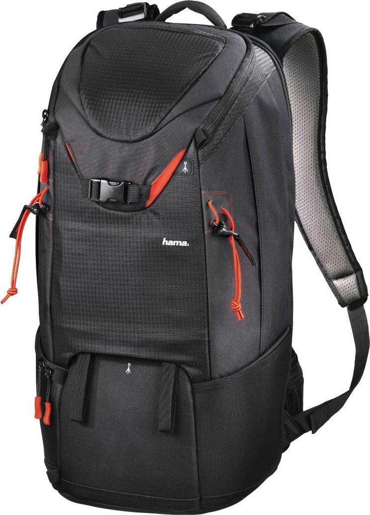 HAMA Fotorucksack "Kamerarucksack f. 2DSLR Kameras Objektiv Zubehör Tablet Profitour 240", schwarz, B/H/T: 28cm x 23cm x 53,5cm, Rucksäcke