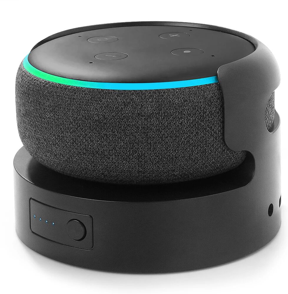 LIBOER Echo Dot 3. Batteriebasis, tragbar, wiederaufladbar, Alexa Smart Speaker, Batterieständer für Echo Dot 3. 5200 mAh/10400 mAh Batteriebasis