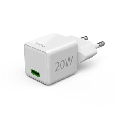 Hama Super-Mini USB-C Schnellladegerät 20 W Weiß - iPhone PD