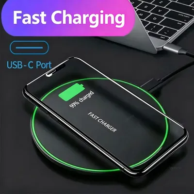 Schnelles kabelloses Ladegerät für iPhone 16 15 14 13 12 X Pro XS Max Samsung Xiaomi Huawei Smartphone, kabellose Ladestation