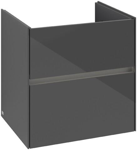 Villeroy & Boch Waschtischunterschrank Collaro C143B0 472x609,5x611mm mit Beleuchtung Glossy Grey C143B0FP