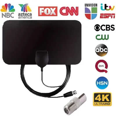 Digitale 4K TV-Antenne für den Innenbereich, für digitales Fernsehen, 1080P, 4000 Meilen HD-Verstärker für Wohnmobile, Outdoor-Autoantenne, Innen-Smart-TV-Signalempfänger