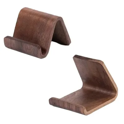 Vintage-Stil Desktop-Smartphone-Halterung 1 Stück Holz-Handyhalter für iPhone 17~12 Samsung S25 S24 Xiaomi Handy-Ständer