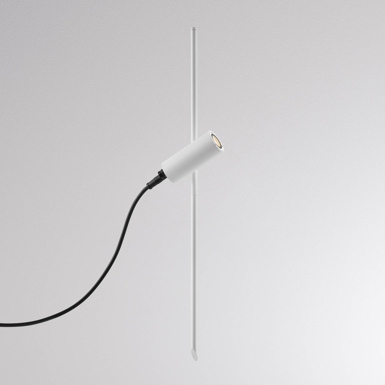 Molto Luce LED-Erdspießleuchte Set CHOPA II, weiß, CCT, IP65, Metall II, weiß / opal, Aluminium, Modern, Außenleuchte